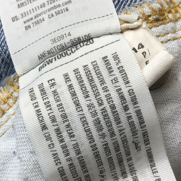 Hollister Skinny Jean Size 30x32 Destroyed Light Wash 100% Cotton - Picture 6 of 12